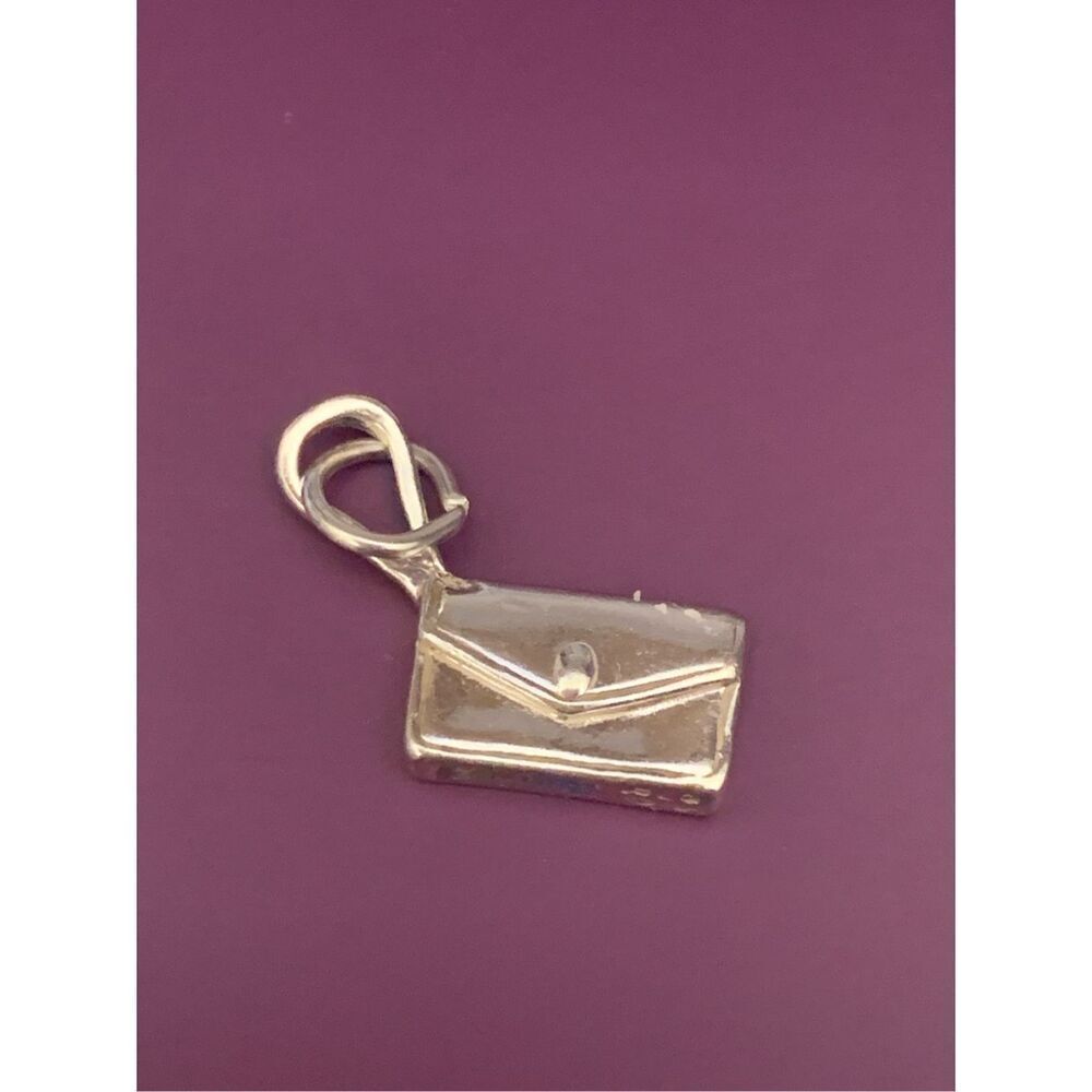 .925 Purse Clutch Vintage Sterling Silver Jewelry Charm #purse collector
